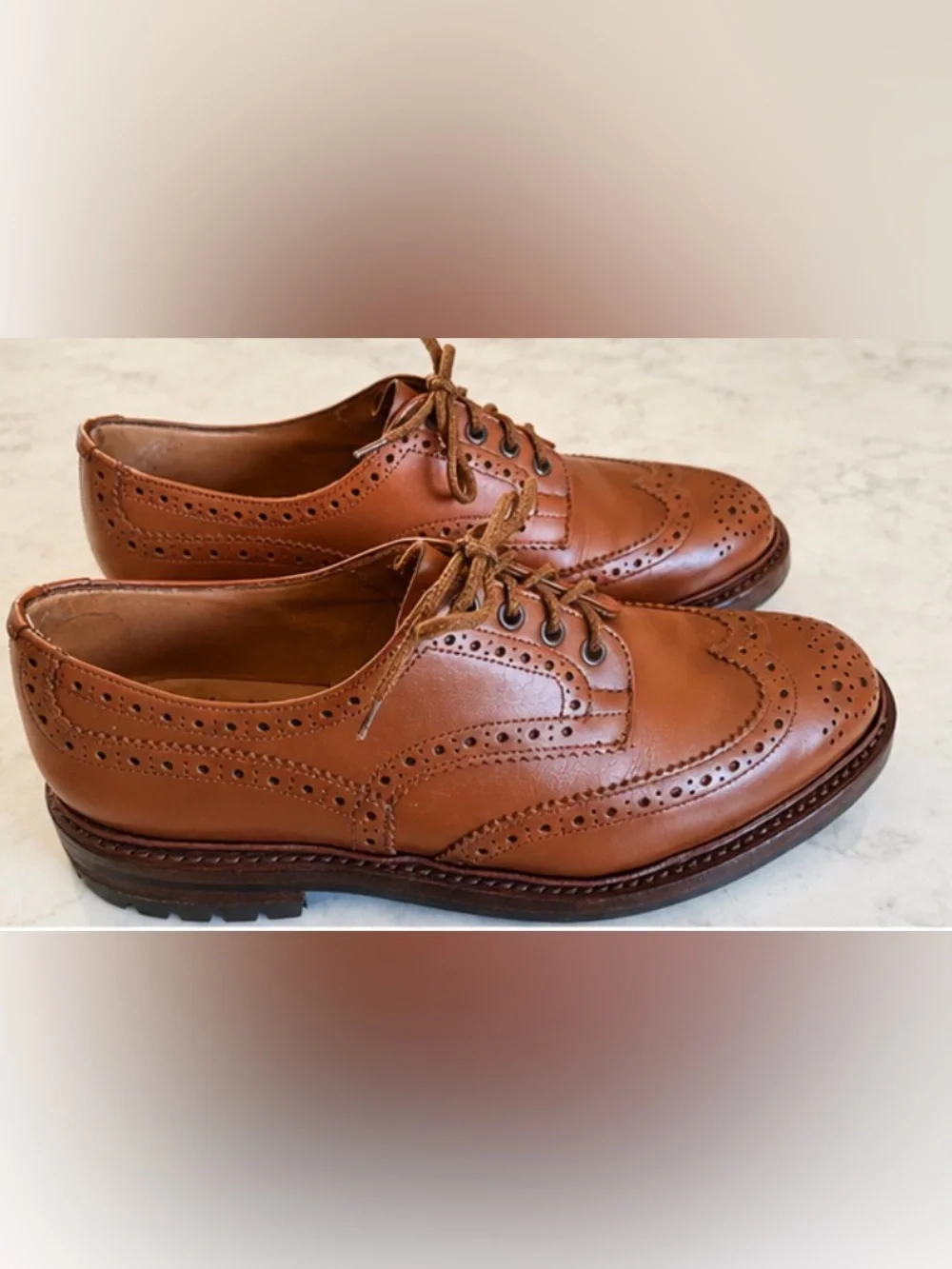Tricker’s Keswick Country Brogue Shoes Leather (Size UK 9 Fitting G)